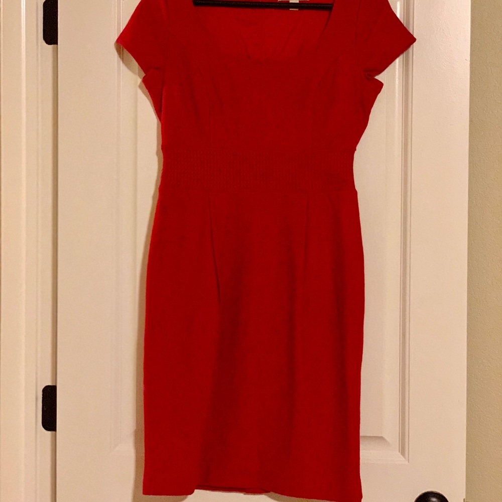 Red Wool Holiday Dress